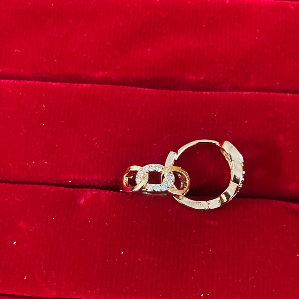 Elegant Gold and Silver Hoop Earrings